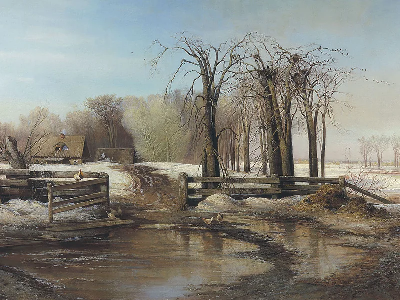 1832-Aleksej Kondrat'evič Savrasov - Una giornata primaverile - Museo-Riserva di Vladimir-Suzdal